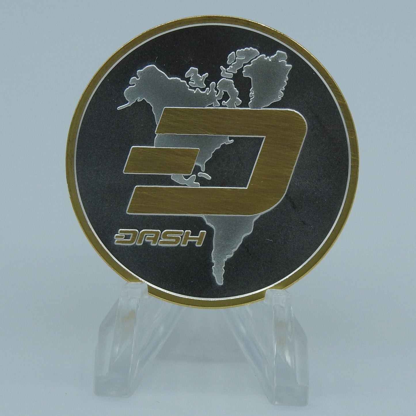 1 Troy Ounce .999 Fine Silver (with 24K Gold Highlights) DASH (only 100 coins made) image 0