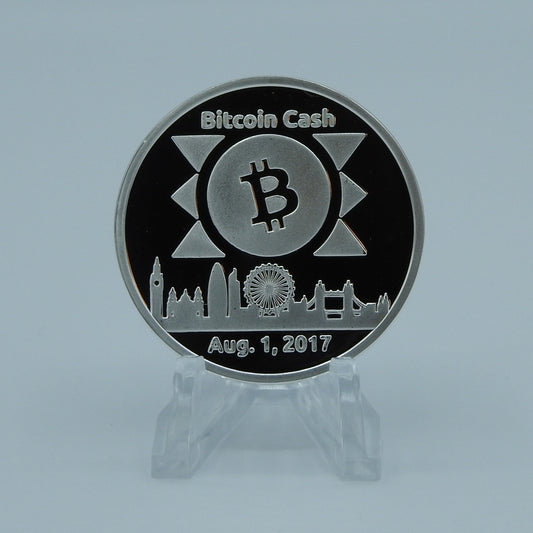 1 Troy Ounce .999 Fine Silver Bitcoin Cash (only 100 coins made) image 0