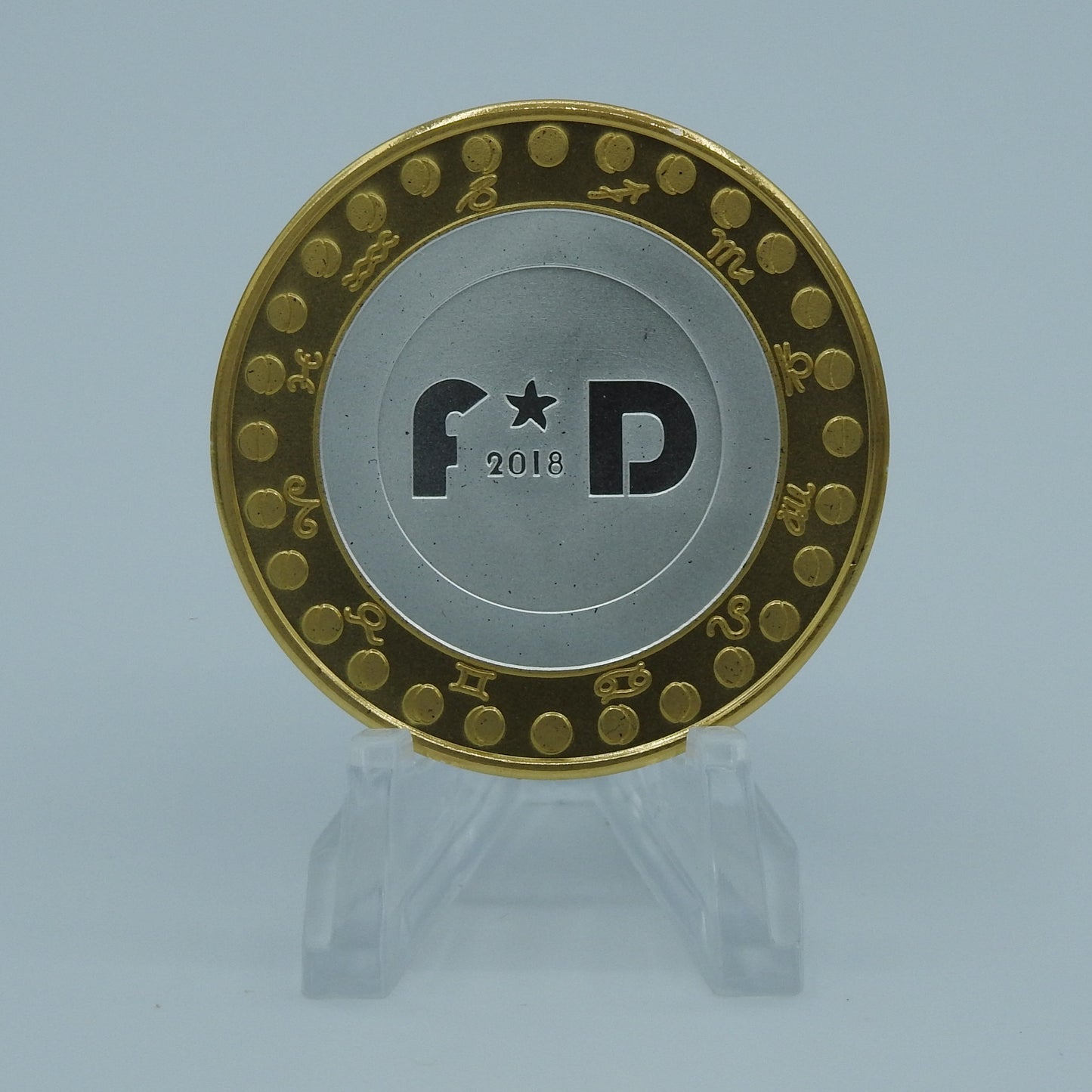 1 Troy Ounce .999 Fine Silver (with 24K Gold Highlights) DASH (only 100 coins made) image 1