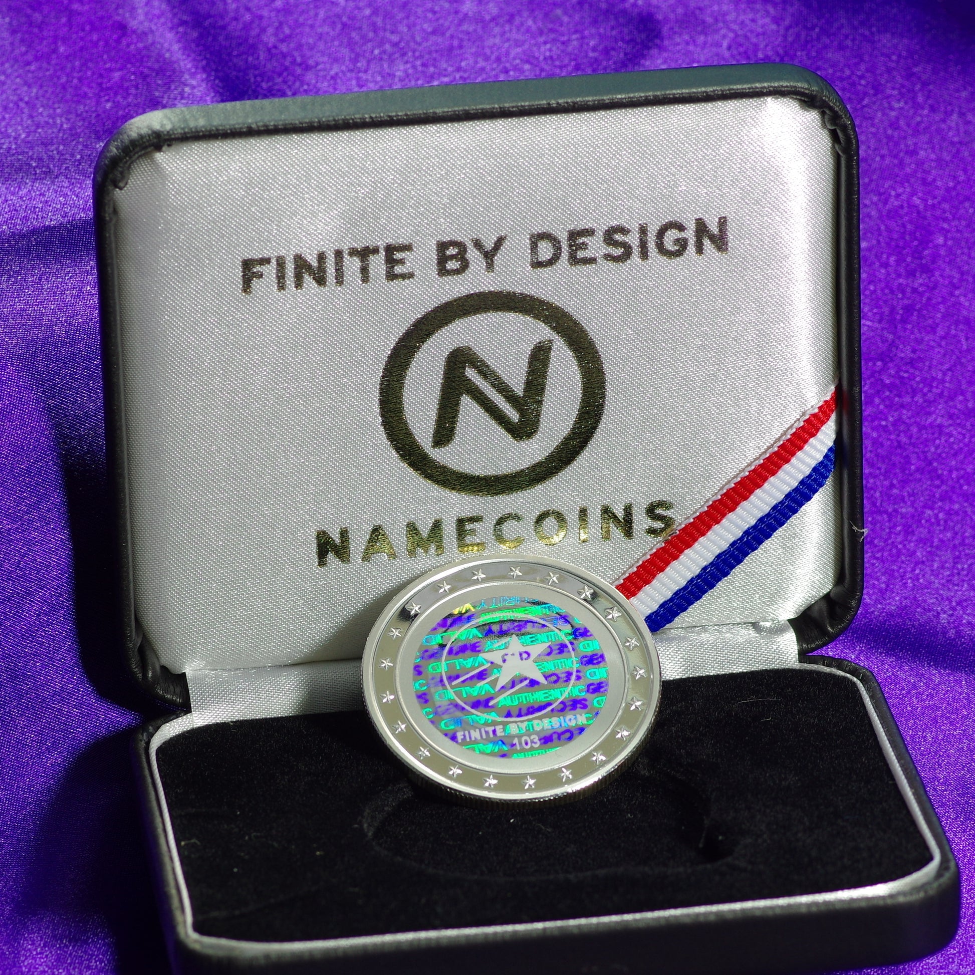 BATCH 1 – 1 Troy ounce of .999 fine silver – Commemorative “10 Namecoins” Proof image 1